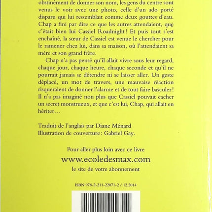 La double vie de cassiel roadnight - Jenny Valentine - Livre