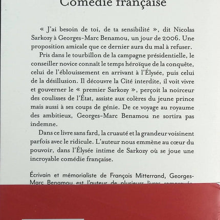 Comédie française - Georges-Marc Benamou - Livre
