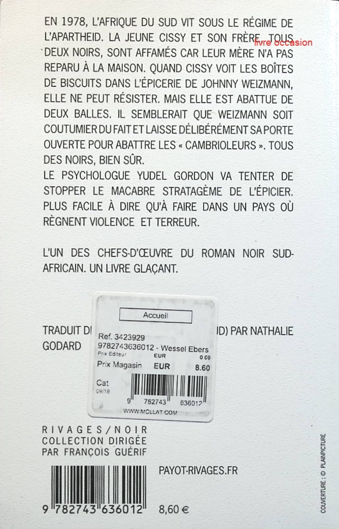 La nuit divisée - Wessel Ebersohn - Livre