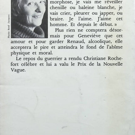 Le repos du guerrier - Christiane Rochefort - Livre