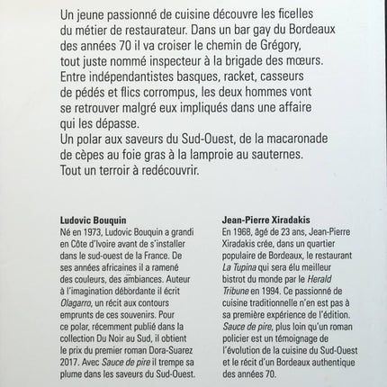 Sauce de pire - Ludovic Bouquin Jean-Pierre Xiradakis - Livre