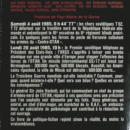 La Troisième guerre mondiale - John Hackett - Livre