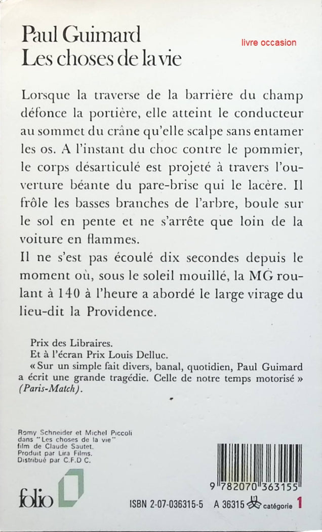 Les choses de la vie - Paul Guimard - Livre