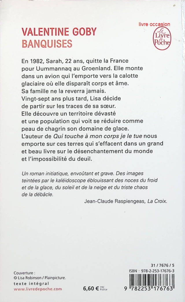 Banquises - Valentine Goby - Livre