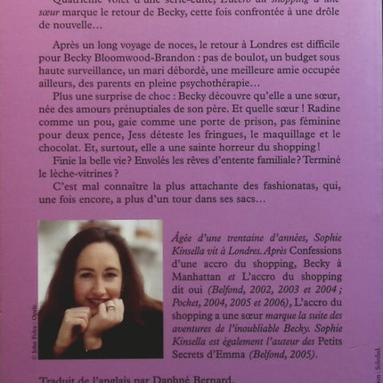 L'accro du shopping a une soeur - Sophie Kinsella - Livre