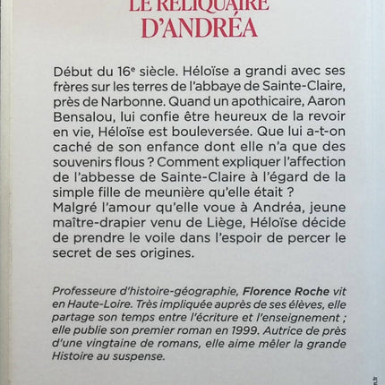 Le Reliquaire d'Andréa - Florence Roche - Livre