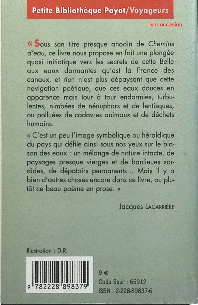 Chemins d'eau - Jean Rolin - Livre