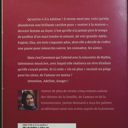 Une vie en plus - Janine Boissard - Livre