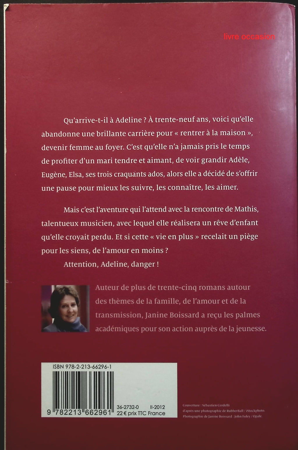 Une vie en plus - Janine Boissard - Livre