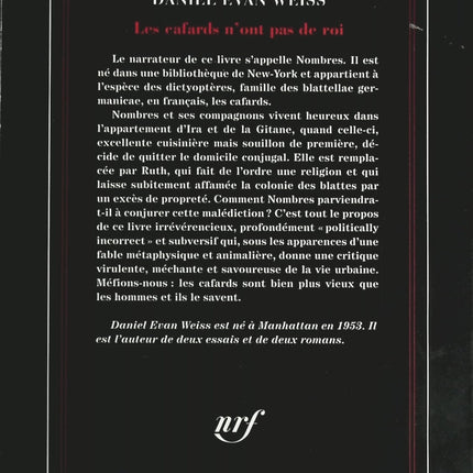 Les cafards n'ont pas de roi - Daniel Evan Weiss - Livre