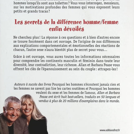 Tout ce que vous avez toujours voulu savoir sur les hommes et les femmes - Allan Pease, Barbara Pease - Livre