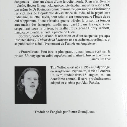 L'odeur De La Haine - Tim Willocks - Livre