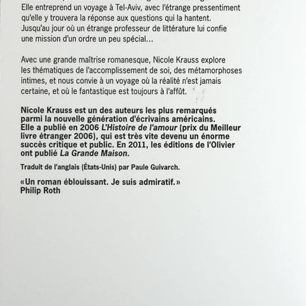 Forêt obscure - Nicole Krauss - Livre