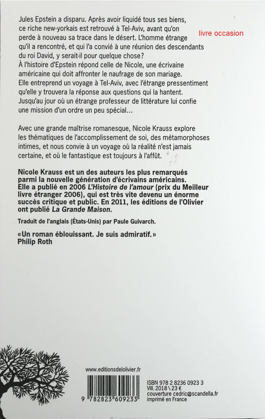 Forêt obscure - Nicole Krauss - Livre