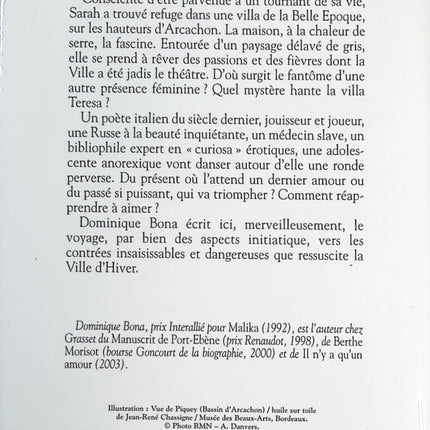 La ville d'hiver - Dominique Bona - Livre
