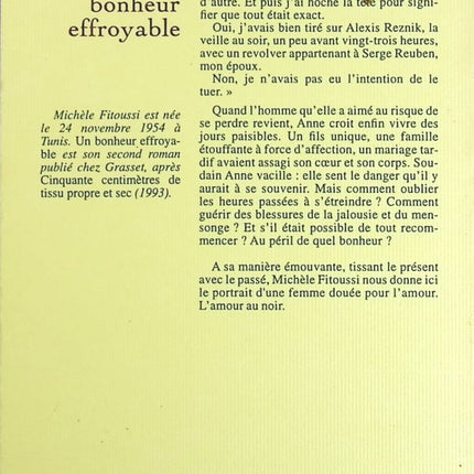 Un bonheur effroyable - Michèle Fitoussi - Livre