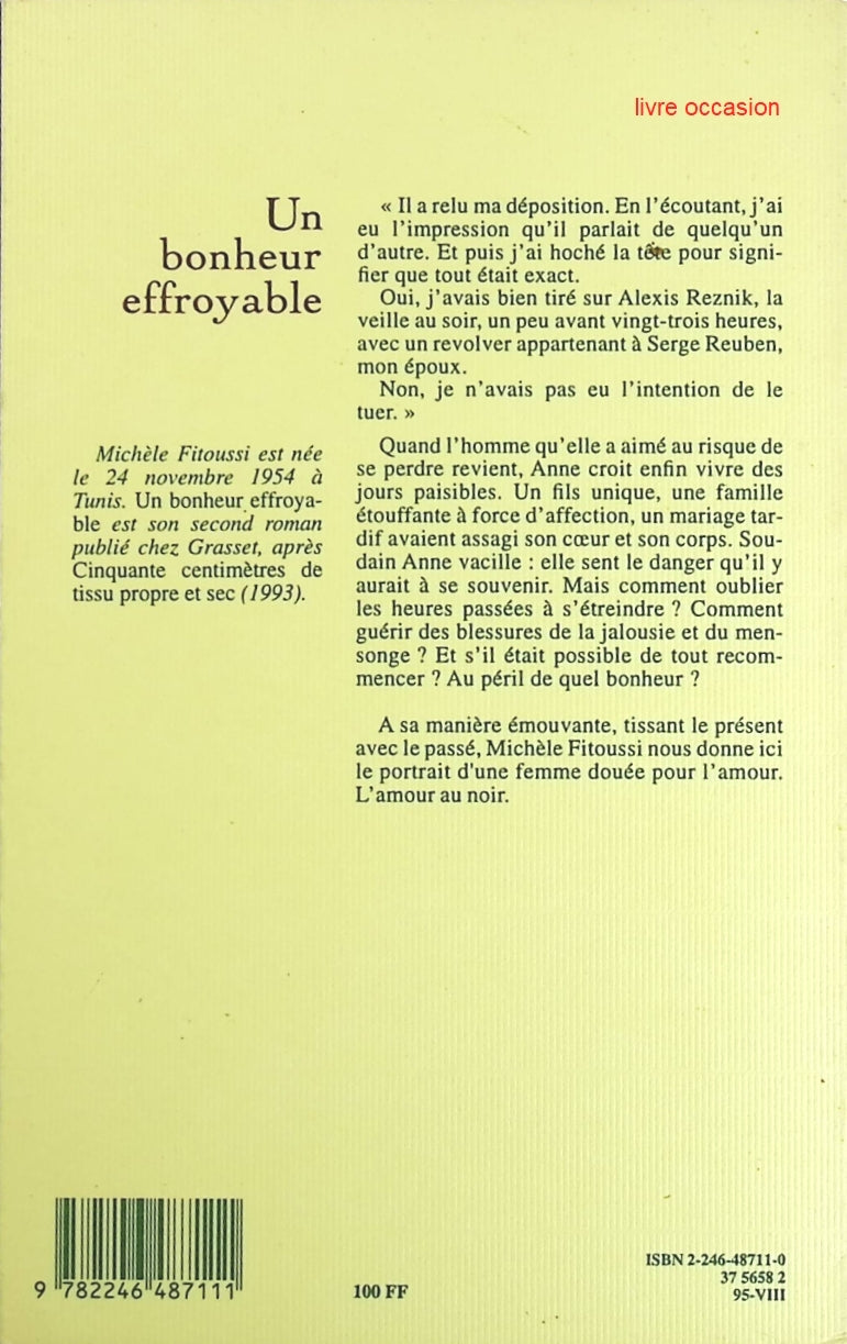 Un bonheur effroyable - Michèle Fitoussi - Livre