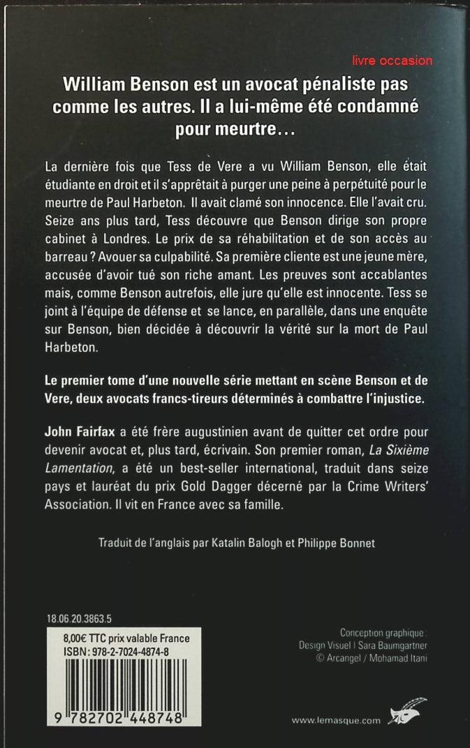 Reconnu coupable - William Brodrick - Livre