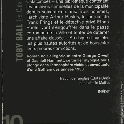 Les Catacombes - Toby Ball - Livre