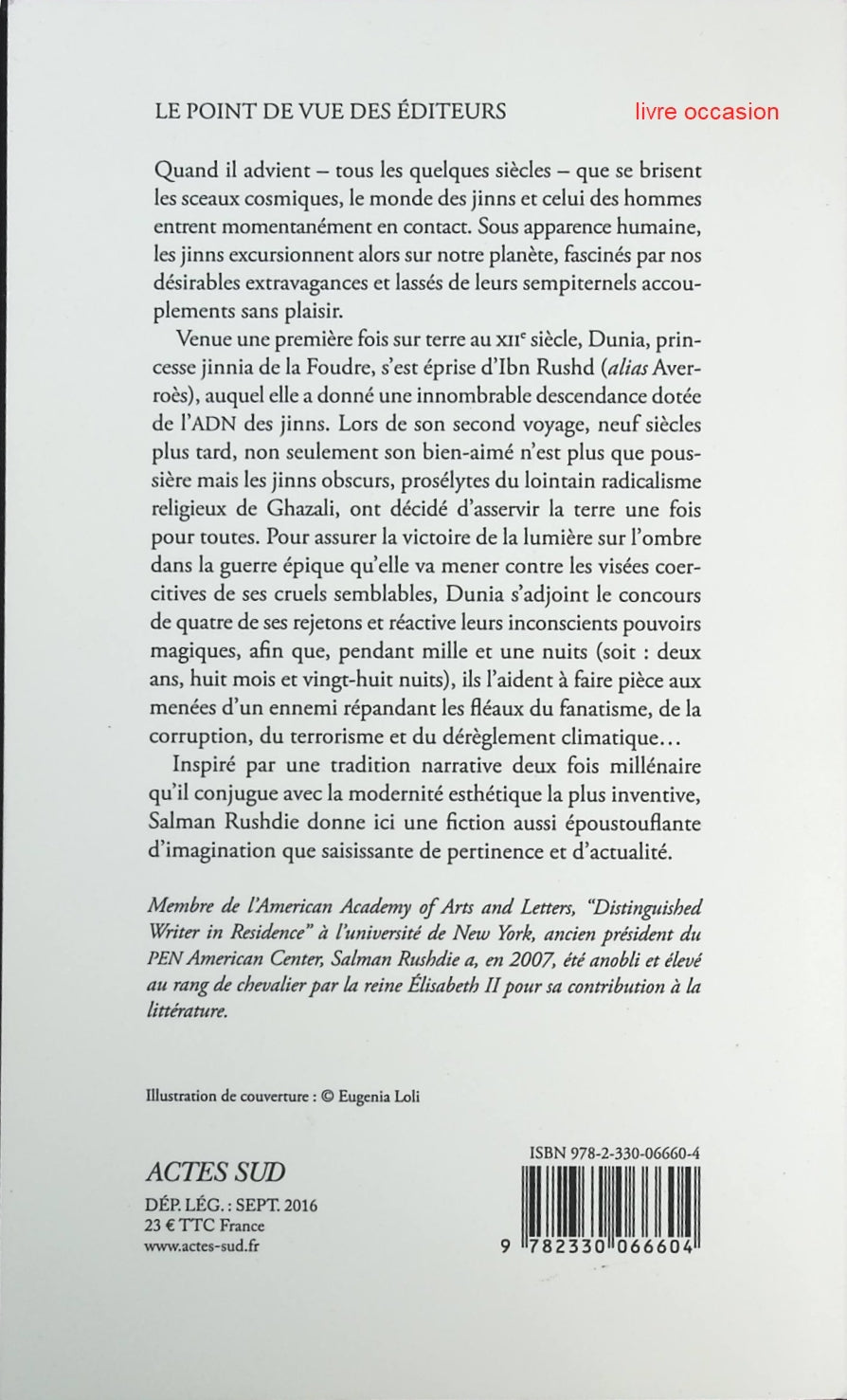 Deux ans, huit mois et vingt-huit nuits - Salman Rushdie - Livre