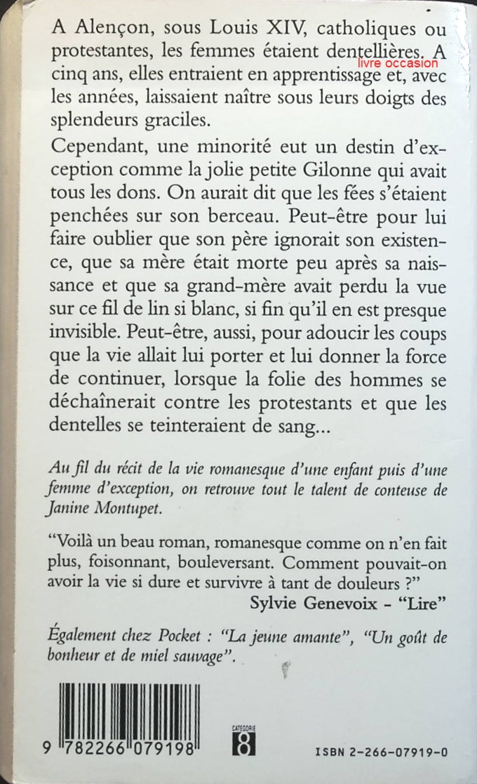 La dentellière d'Alençon - Janine Montupet - Livre