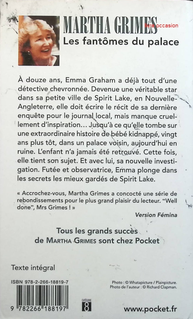 Les Fantômes du Palace - Martha Grimes - Livre