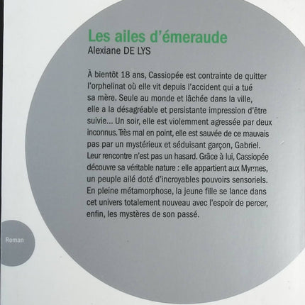 Les ailes d'émeraude - Alexiane de Lys - Livre