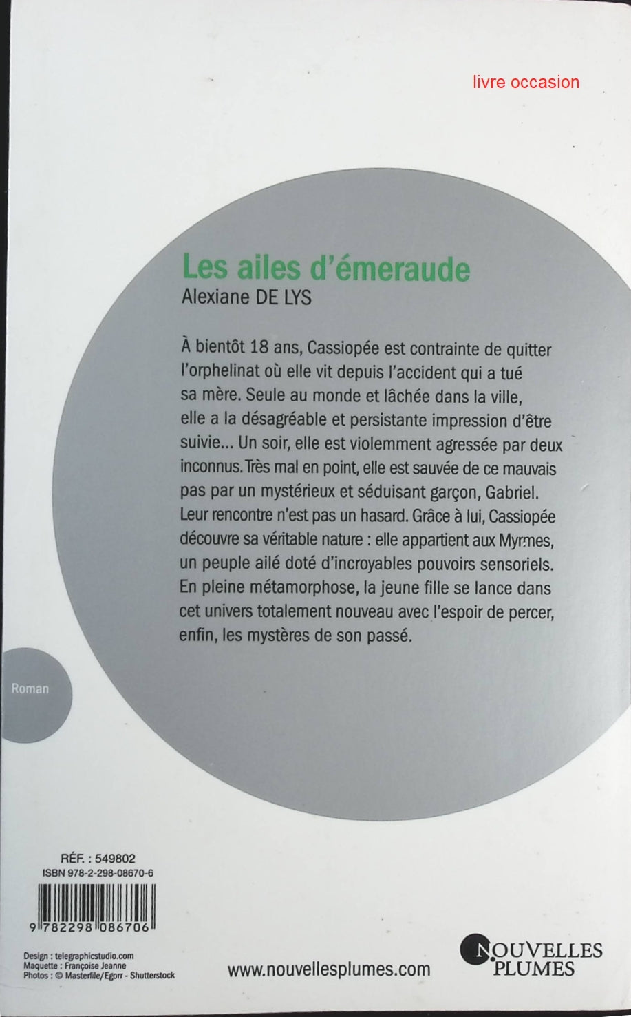 Les ailes d'émeraude - Alexiane de Lys - Livre