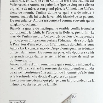 Portrait sépia - Isabel Allende - Livre