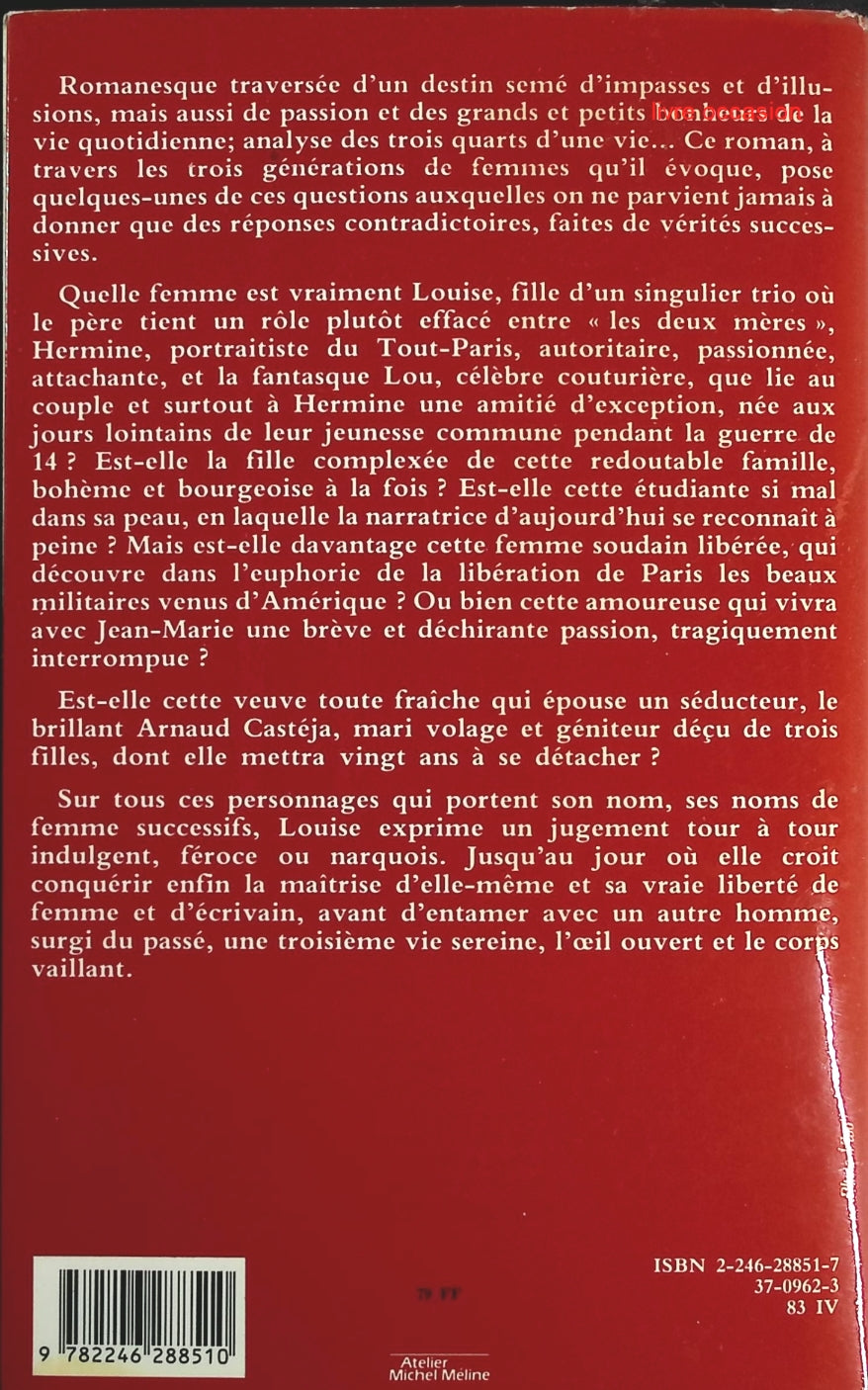 Les trois quarts du temps - Benoîte Groult - Livre