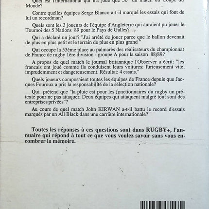 Rugby + 1990 - Pierre Salviac - Livre