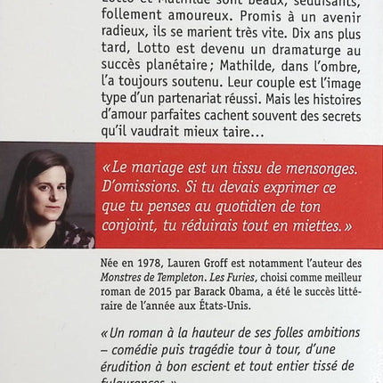 Les Furies - Lauren Groff - Livre