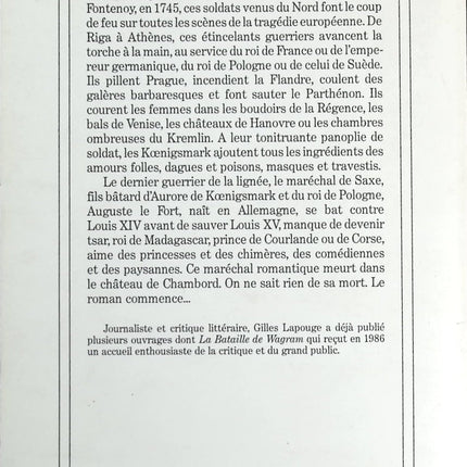 Les Folies Koenigsmark - Gilles Lapouge - Livre