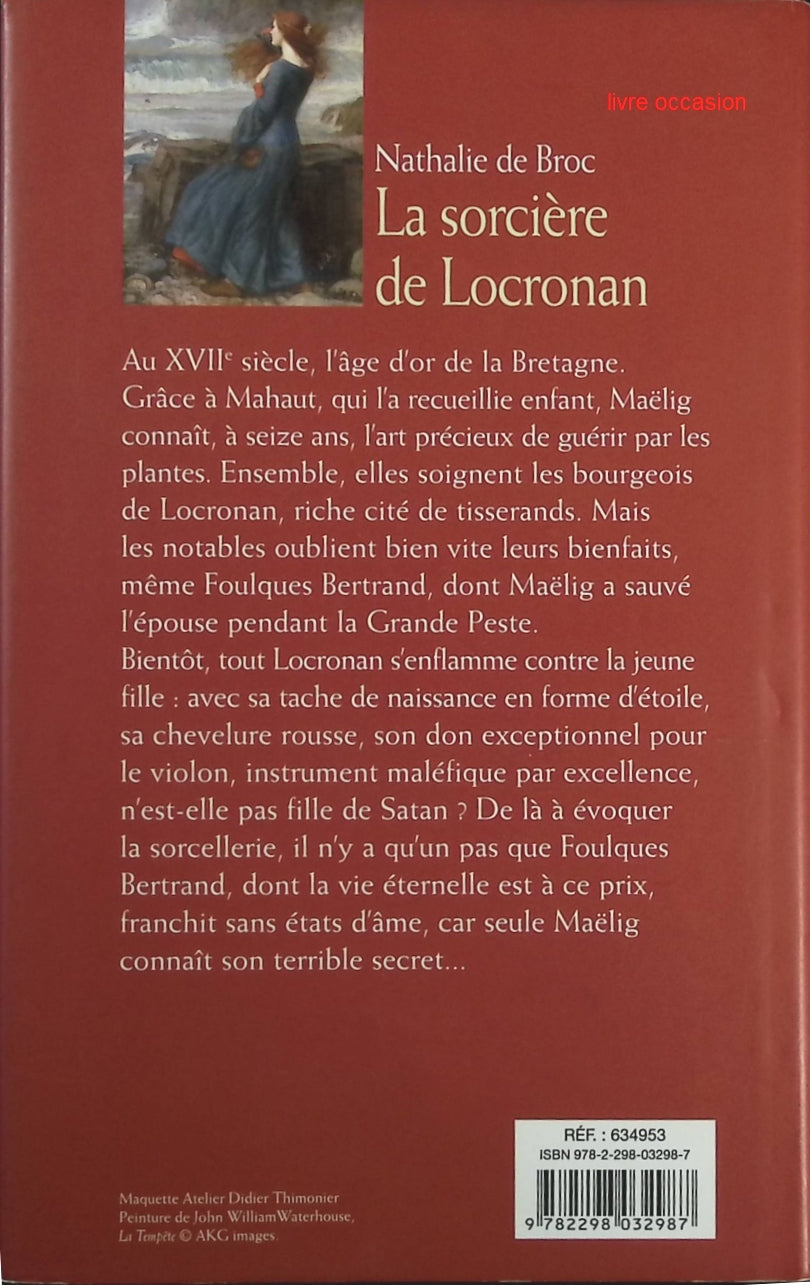 La sorcière de Locronan - Nathalie de Broc - Livre