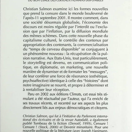 Verbicide - Du bon usage des cerveaux humains disponibles - Christian Salmon - Livre