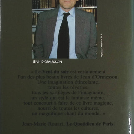 Le vent du soir - Jean d' Ormesson - Livre