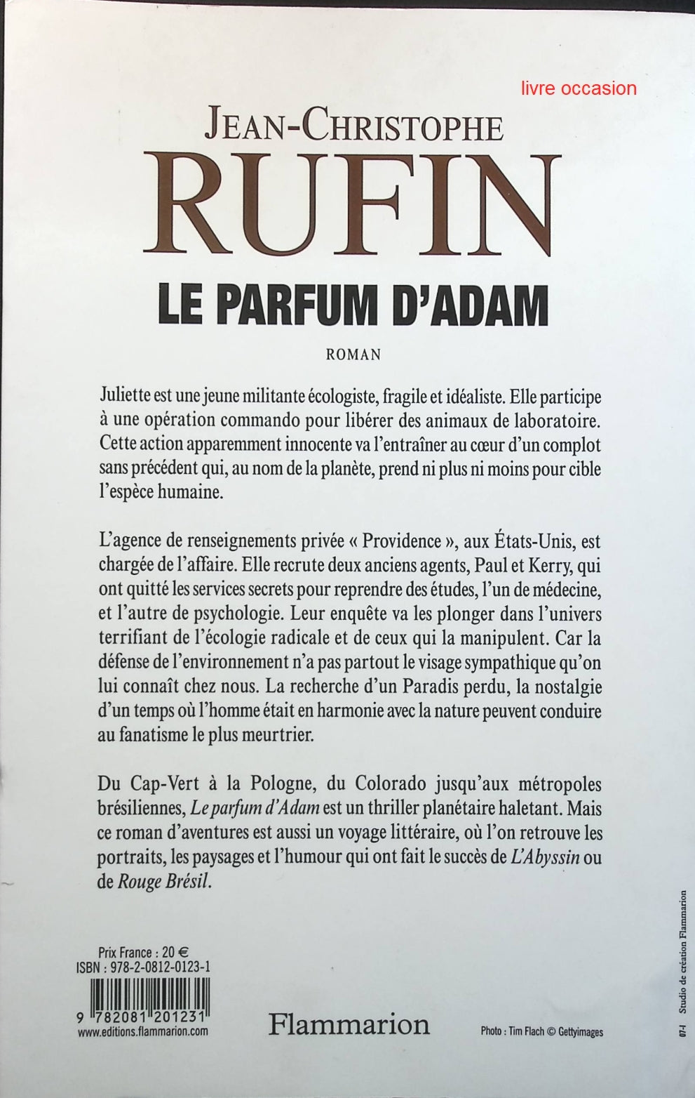 Le parfum d'Adam - Jean-Christophe Rufin - Livre