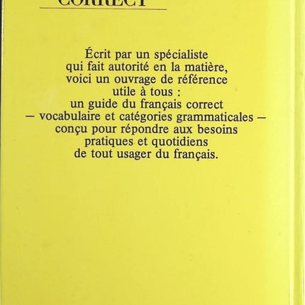 Le français correct : Guide pratique - Maurice Grevisse - Livre