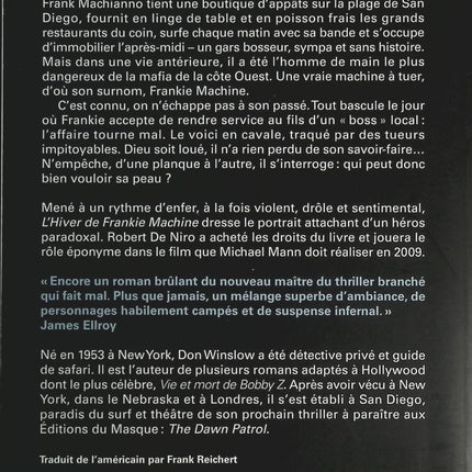 L'hiver de Frankie Machine - Don Winslow - Livre