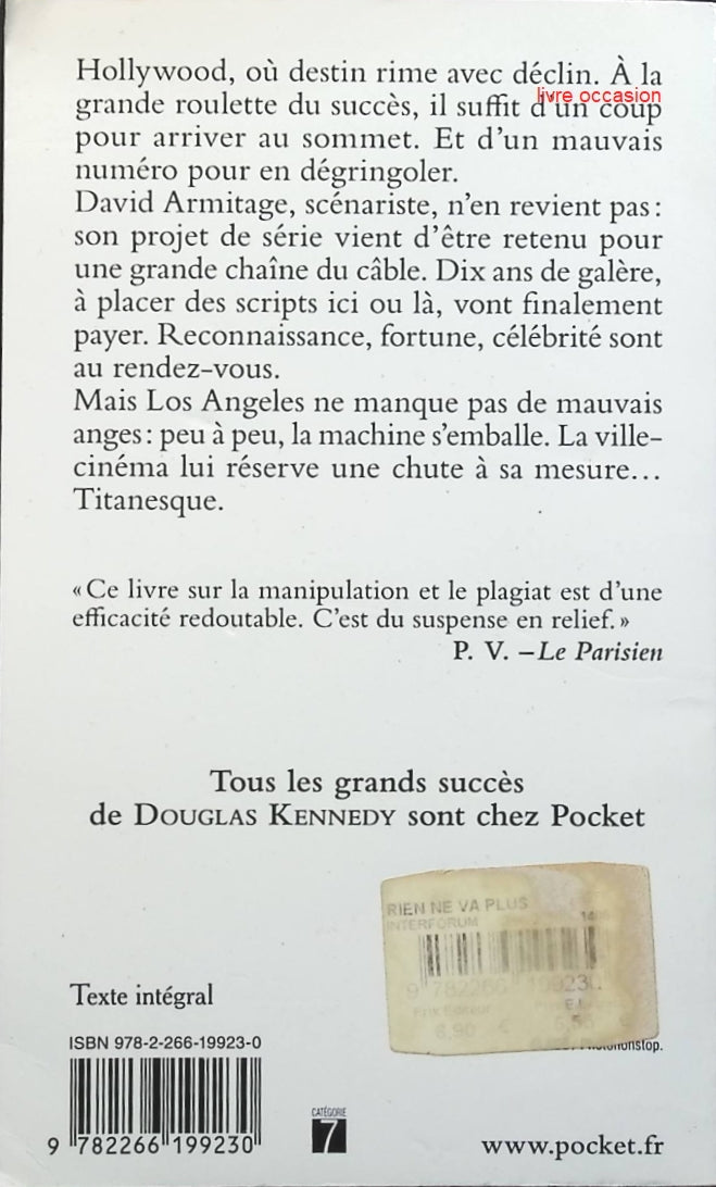 Rien ne va plus - Douglas Kennedy - Livre