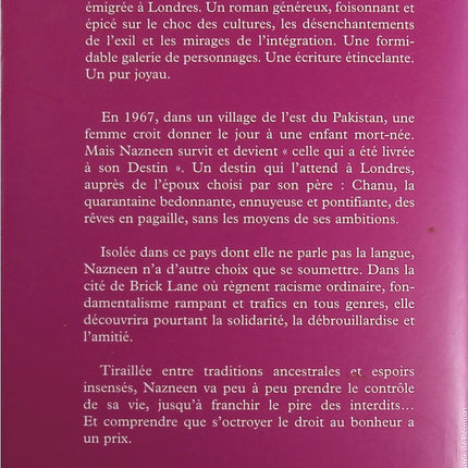Sept Mers et Treize Rivières – Monica Ali – roman contemporain, immigration, identité et destin familial - Livre