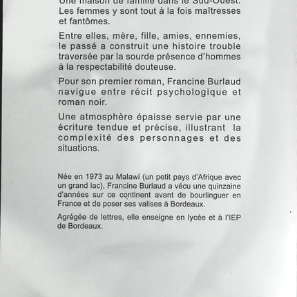 Les arbres se taisent - Francine Burlaud - Livre