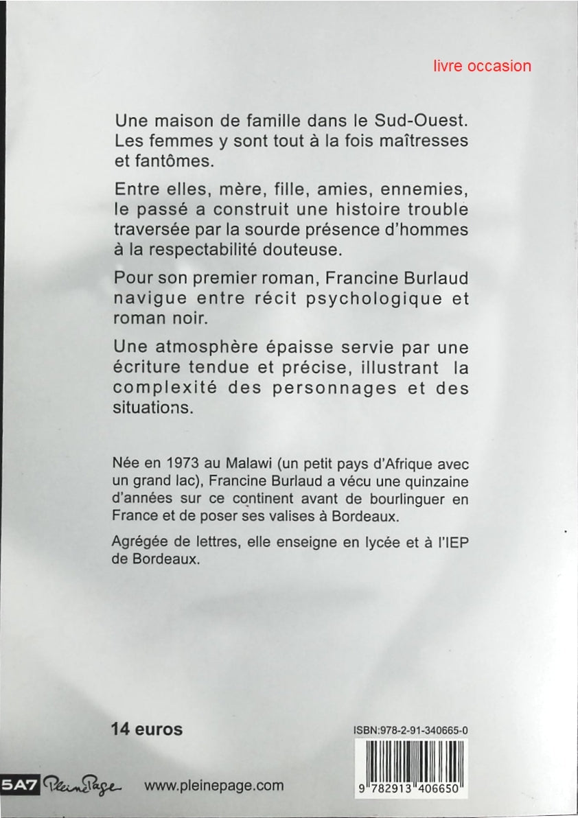 Les arbres se taisent - Francine Burlaud - Livre