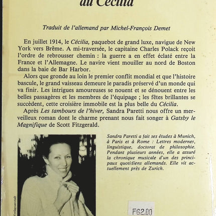 La Dernière croisière du 'Cécilia' - Sandra Paretti - Livre
