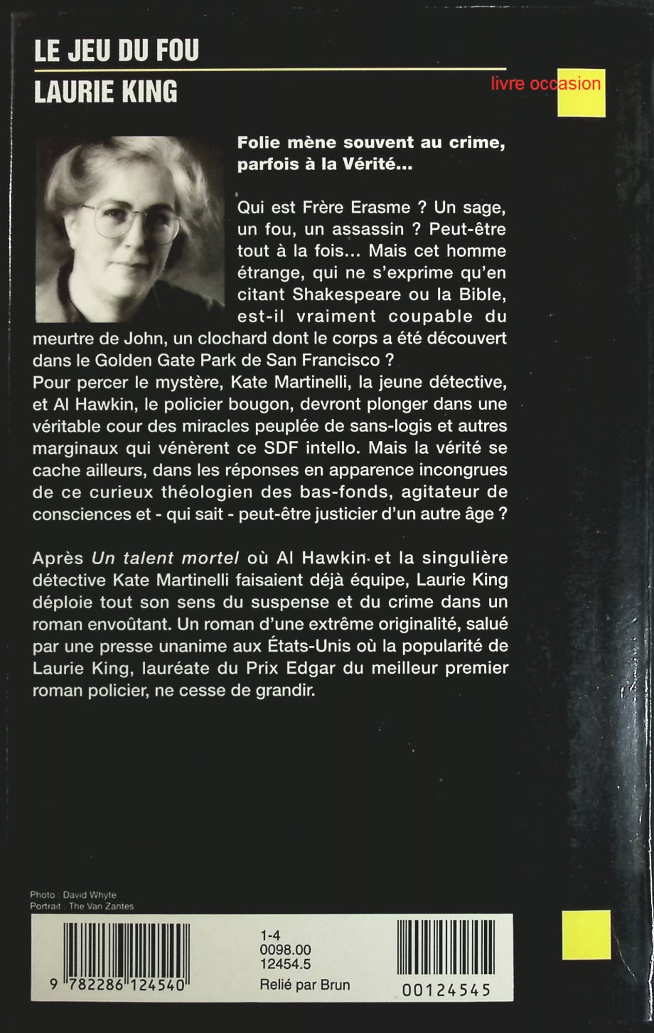 Le jeu du fou - Laurie R. King - Livre