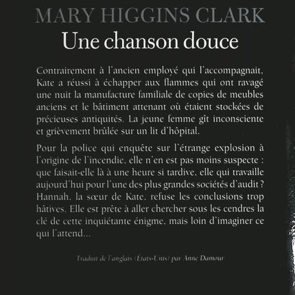 Une chanson douce - Mary Higgins Clark - Livre