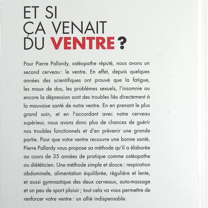 Et si ça venait du ventre ? - Pierre Pallardy - Livre