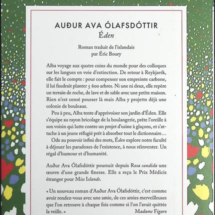 Éden - Ava Olafsdottir Audur - Livre