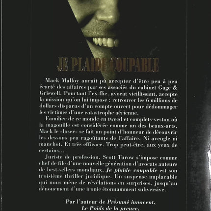 Je plaide coupable - Scott Turow - Livre