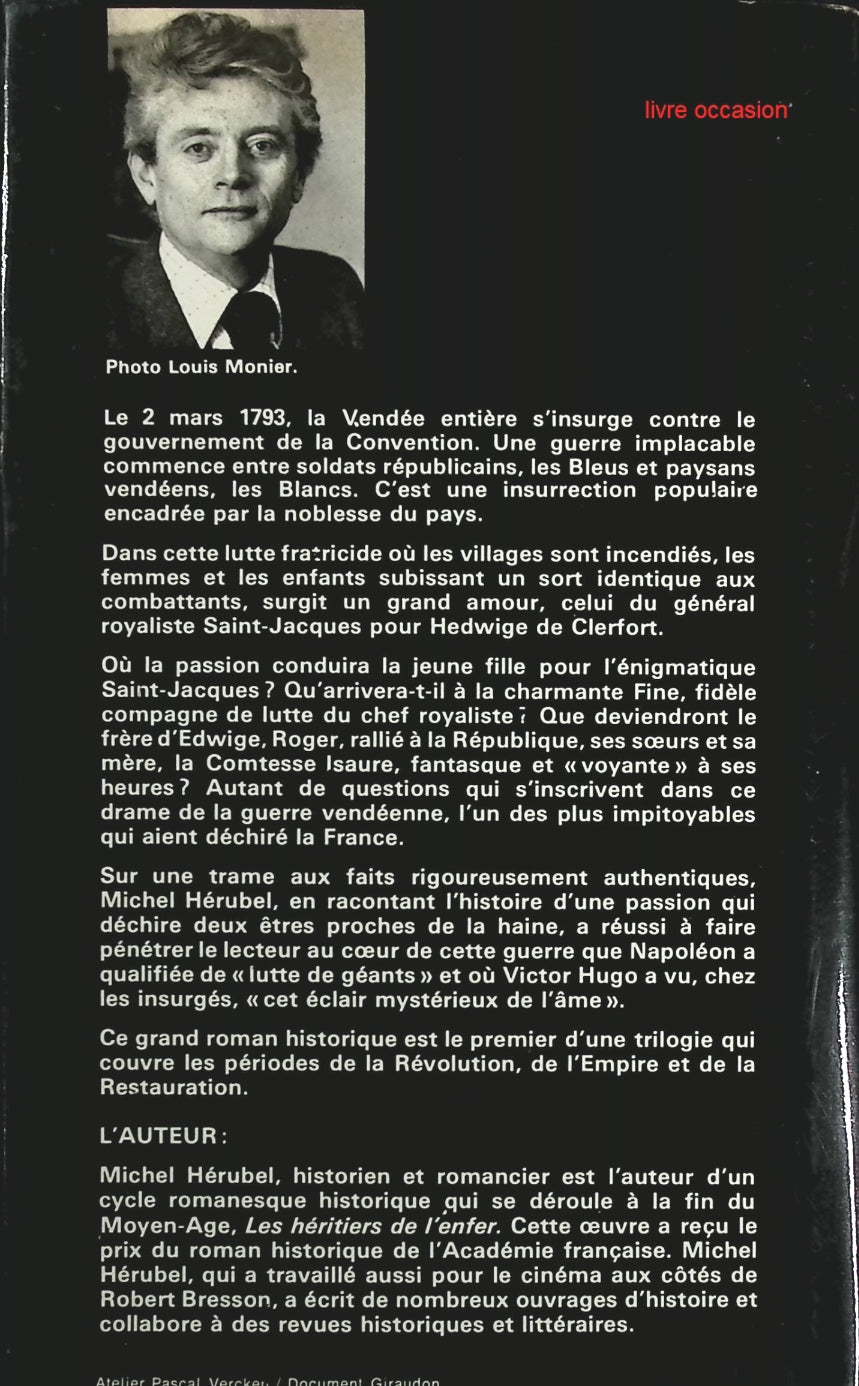 Les vendéens Hedwige et Saint Jacques - Michel Hérubel - Livre